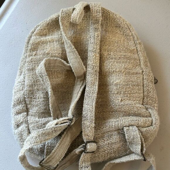 Core Hemp Handmade Natural Pure Hemp Lightweight Mini Backpack - Picture 3 of 8